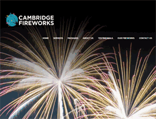 Tablet Screenshot of cambridgefireworks.com